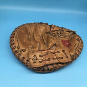 Vintage Rawlings Rechtshänder Catchers Mitt Dick Gottheit - Bild 1 von 8