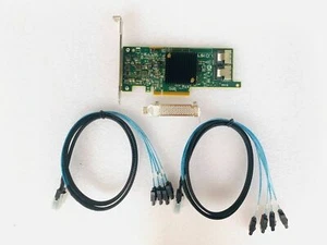 LSI 9207-8i w/2 CABLES IT MODE PCI-E 3.0 ZFS UNRAID TRUENAS US - Picture 1 of 3