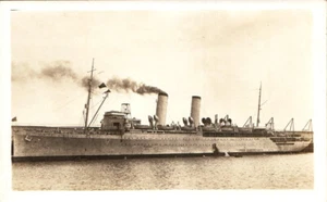 C 1920 RPPC USAT USS GREAT NORTHERN AG-9 USS COLUMBIA WWI TROOPS TRANSPORT SHIP - Picture 1 of 2