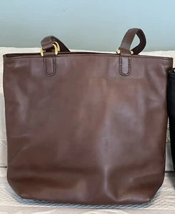 SAS (USA) SOFT CLASSIC LEATHER BROWN PURSE AWESOME!! 9 1/2”/91/2”/4” NWOT - Picture 1 of 8