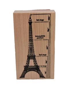 Große Eiffelturm Bühnen Stempel G59-430 Stampa Rosa inkl Blechdose Post 2000 - Bild 1 von 11