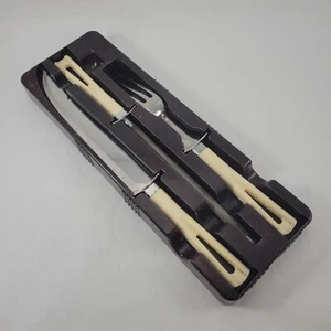 Vtg. Stanley Exclusive Design Deluxe Carving Set in Plastic Block & Original Box - Picture 1 of 9