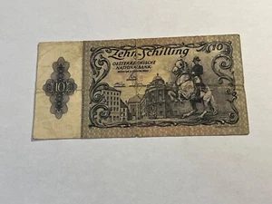 Billet Autriche 10 Schilling 1950 (123-37/A1-25) - Picture 1 of 2