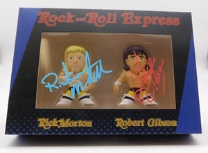 Ricky Morton Robert Gibson Rock & Roll Express Signed Pint Size Action Figure 2 - Picture 1 of 14