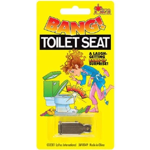 Asiento de inodoro Bang - Cuando se levanta el asiento del inodoro... ¡Suena un "BANG""! - Imagen 1 de 3