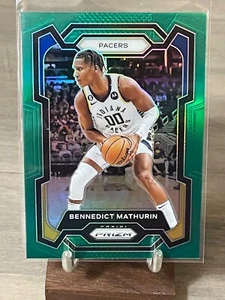 2023-24 Panini Prizm Green Prizm #14 Bennedict Mathurin Indiana Pacers 2ND YEAR - Picture 1 of 1