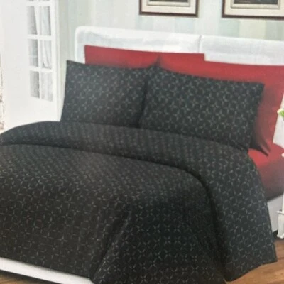 Duvet Cover Set 6 pc Set Black and Red Print - Image 1 of 4