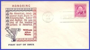 USA4 # 960 U/A SANDERS FDC   William Allen White - Bild 1 von 1