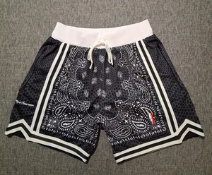 Pantalones Cortos Collect & Select Paisley Negro Blanco Swingman Baloncesto Malla Talla Pequeña  - Imagen 1 de 12