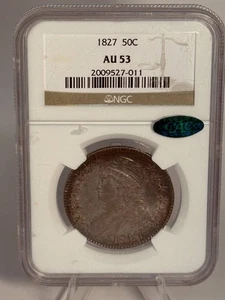 1827 Capped Bust Half Dollars NGC AU-53 - Bild 1 von 4