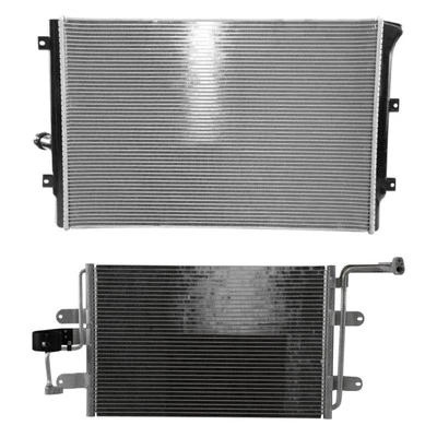 For Volkswagen Jetta City 07-09 Reach Cooling Radiator & Condenser Kit Foto 1 de 2