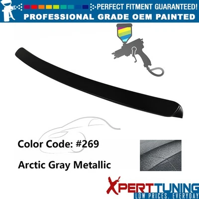 Fits 99-05 BMW E46 3-Series AC Style ABS Rear Roof Spoiler Lip Painted #269 Gray - Image 1 of 4