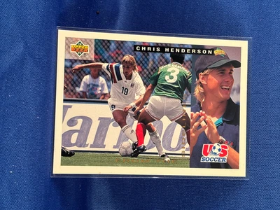 Copa Mundial Upper Deck 1993 vista previa (inglés/español) #151 Chris Henderson EE. UU. Foto 1 de 2