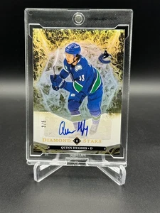 2024-25 BLACK DIAMOND - Diamond Stars Quinn Hughes Auto Parellel /10 Vancouver - Picture 1 of 2