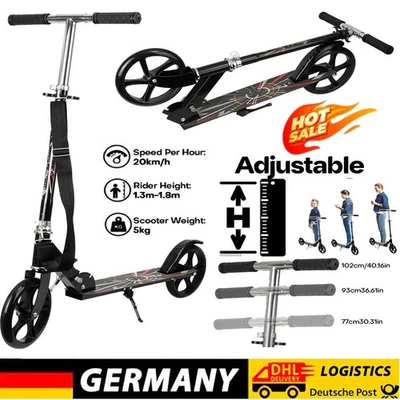 Kinderroller Scooter Cityroller Klappbar Roller Erwachsene Kickrolle Tretroller - Bild 1 von 4