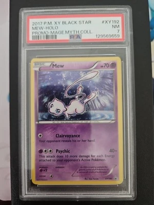 Pokémon TCG Mew XY192 XY Promo Holo Black Star PSA 7 - Image 1 of 2