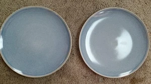 2 Better Homes & Gardens 8 3/4" Linette Salad Luncheon Plates Speckled Blue - Picture 1 of 4