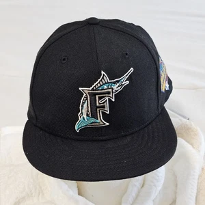 FLORIDA MARLINS NEW ERA COOPERSTOWN 1997 WORLD SERIES FITTED HAT 7 3/8 - Picture 1 of 9