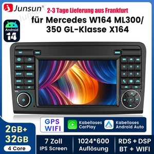 Für Mercedes Benz ML/GL Klasse W164 X164 32G Carplay Android14 Autoradio GPS Nav - Bild 1 von 18