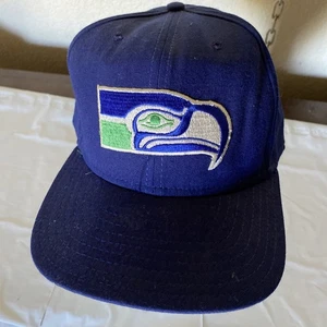 Vintage New Era Property of Seattle Seahawks blau NFL Football Snapback Mütze - Bild 1 von 7