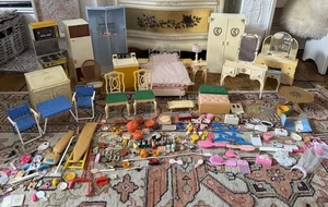 Vintage Pedigree Sindy Doll Furniture XL JOBLOT + Accessories 1970s 1980s - Picture 1 of 15