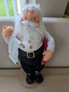 Vintage Annalee Mobilitee Santa Claus Doll 20" Naughty List 2002 - Picture 1 of 6