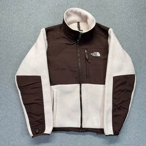The North Face Polartec Fleece Jacket Womens Small S Brown Pink Full Zip Outdoor - Picture 1 of 13