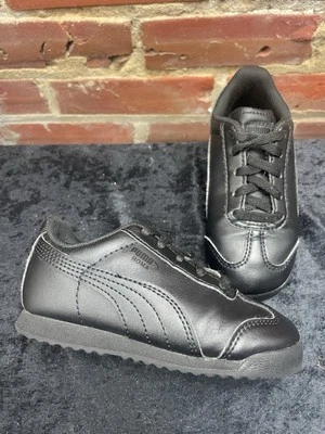 PUMA INFANT BLACK SHOE ROMA BASIC SZ 9C INF + 354260 12I - Image 1 of 4