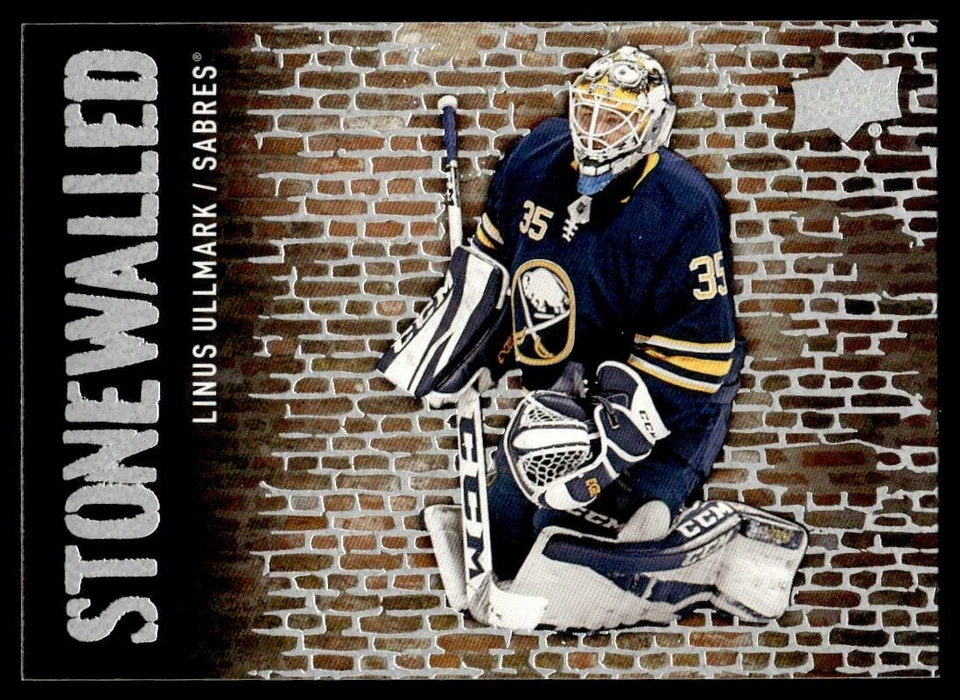 2018-19 Upper Deck Stonewalled Linus Ullmark Buffalo Sabres #SW-2 - Image 1 of 2