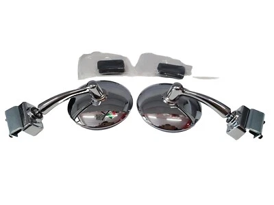 COPPIA SPECCHIETTI PIATTI 9,5 ATTACCO A MORSETTO MOD BRACCIO  LUNGO  - Imagen 1 de 4