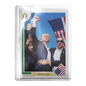 Donald Trump Custom '91 Retro Style Assassination Attempt Baseballkarte - Bild 1 von 2