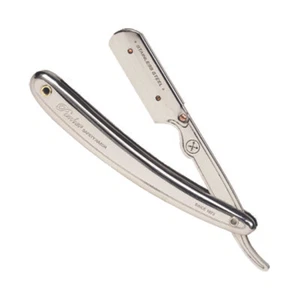 Parker Safety Razor SR1 Stainless Straight Edge Barber Razor & 5 Blades - Picture 1 of 5