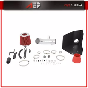Fits Toyota Camry CE LE SE 2.4L Cold Air Intake Kit Aluminum Tube Heat Shield - Picture 1 of 10