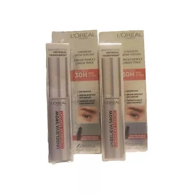 [2 PACK] Loreal Unbelieva Brow Longwear Topcoat NEW/Sealed Universal Transparent - Image 1 of 2