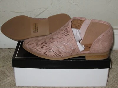 Botín Qupid Esmoquin Recortado Rubor Distress Para Mujer Talla 7 ¡NUEVO! Foto 1 de 4