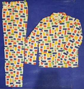 Unisex Kids' Sleepwear 2pc Long Sleeve Cotton Flannel Pajama Set Size 10 NWT - Picture 1 of 5