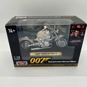 James Bond BMW R1200C Tomorrow Never Dies 1/18 DieCast Motorcycle Motormax 79845 - Picture 1 of 4