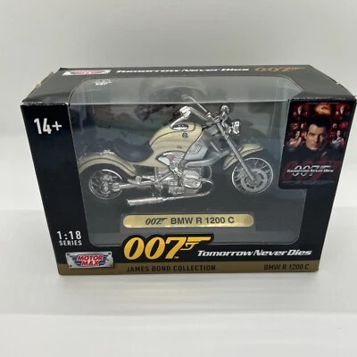 James Bond BMW R1200C Tomorrow Never Dies 1/18 DieCast Motorcycle Motormax 79845 - Image 1 of 4