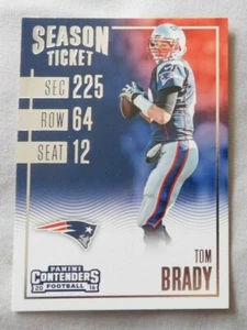 Biglietto Stagione 2016 Panini Contenders #58 Tom Brady New England Patriots - Foto 1 di 1
