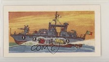 1961 Ching & Co Ships & Their Workings Tobacco Plastic Naval Gunboat #10 z6d