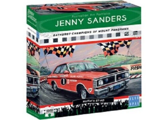 Blue Opal Deluxe 1000pc Jigsaw Puzzle Jenny Sanders Bathurst Brocky’s GTR