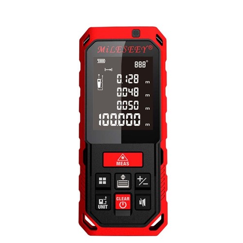 Mileseey Distance Laser Measure Meter Rangefinder Tape Tester Tool 40 ...