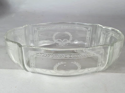 Ancien centre de table cristal décor taillé à la roue XIXe siècle - Photo 1/4