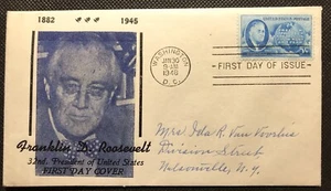 SELLO US SCOTT 933 "Roosevelt" 5 CENTAVOS 1946 FDC - Imagen 1 de 1