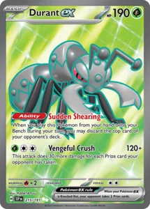 Pokemon TCG Durant ex SSP 215/191 Italiano EXC/NM Surging Sparks FA - Imagen 1 de 1
