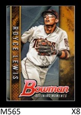 1-2017 BOWMAN CHROME DRAFT DEFINING MOMENTS ROYCE LEWIS TWINS QTY