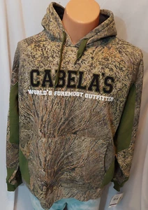New Cabelas Worlds Foremost Outfitter Mossy Oak Brush Hunting Hoody 2x Fleece Li - Picture 1 of 20