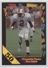 1991 Wild Card Draft 50 Stripe Fernandus Vinson #77