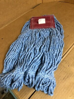 Rubbermaid Super Stitch Blend Mops, Blue, 5" Band, MPN D25306BL00 ~ - Image 1 of 4