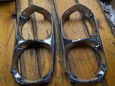 Pontiac GTO 1966 1967 Lemans Tempest original GM biseles de faros cromados Foto 1 de 4